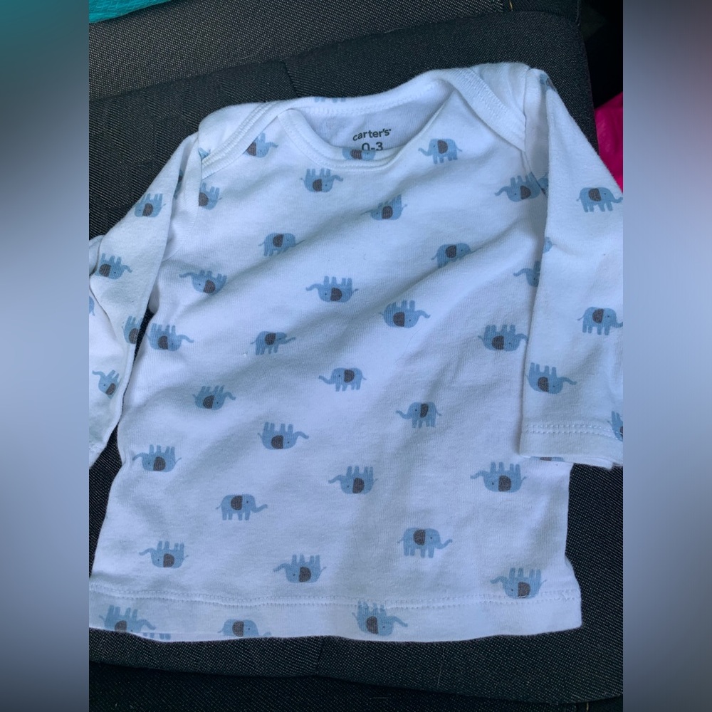 Blue elephant shirt